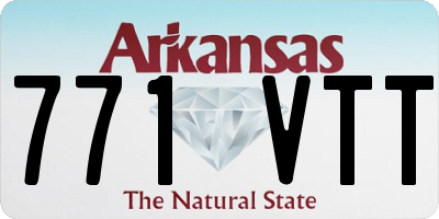 AR license plate 771VTT