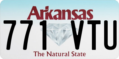 AR license plate 771VTU