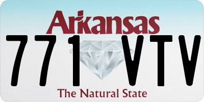 AR license plate 771VTV