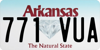 AR license plate 771VUA