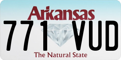 AR license plate 771VUD