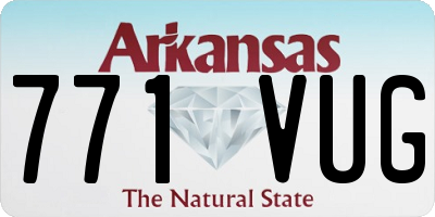 AR license plate 771VUG