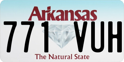 AR license plate 771VUH