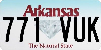 AR license plate 771VUK