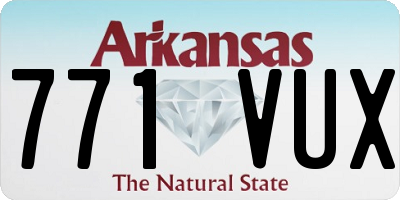 AR license plate 771VUX