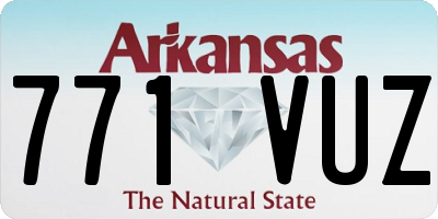 AR license plate 771VUZ