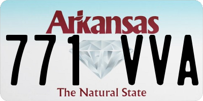 AR license plate 771VVA