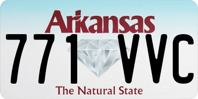 AR license plate 771VVC