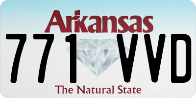 AR license plate 771VVD