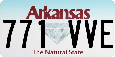 AR license plate 771VVE