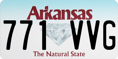 AR license plate 771VVG