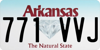 AR license plate 771VVJ