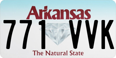 AR license plate 771VVK