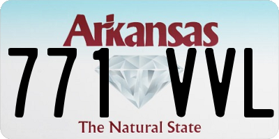 AR license plate 771VVL