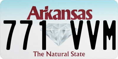 AR license plate 771VVM