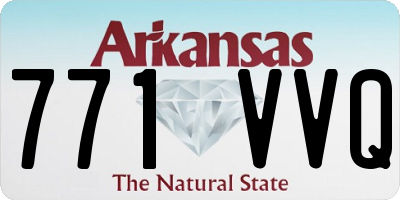 AR license plate 771VVQ