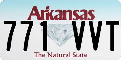 AR license plate 771VVT
