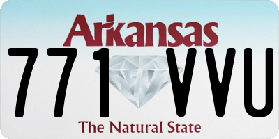 AR license plate 771VVU