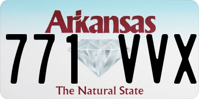 AR license plate 771VVX