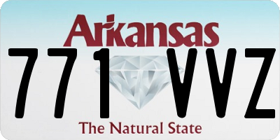 AR license plate 771VVZ