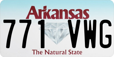 AR license plate 771VWG
