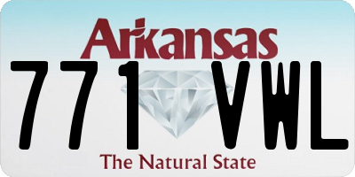AR license plate 771VWL