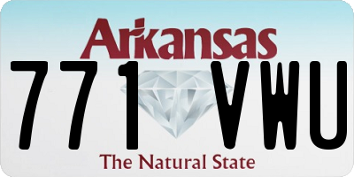 AR license plate 771VWU