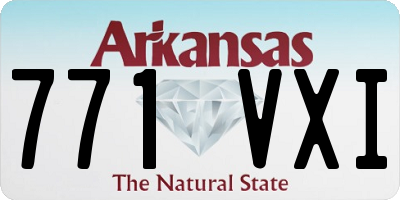 AR license plate 771VXI