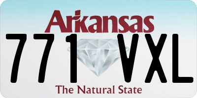 AR license plate 771VXL