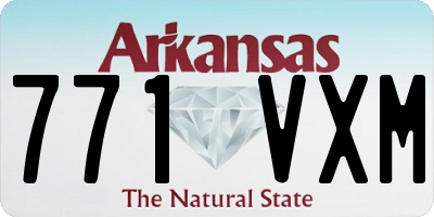 AR license plate 771VXM