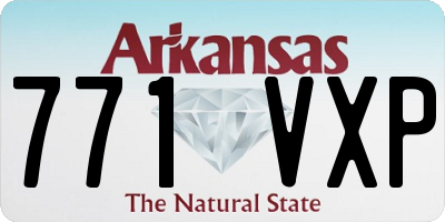 AR license plate 771VXP