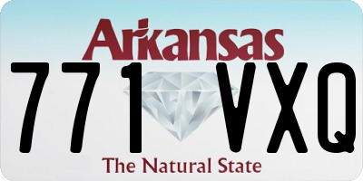 AR license plate 771VXQ