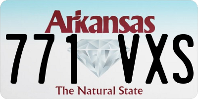 AR license plate 771VXS
