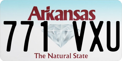 AR license plate 771VXU
