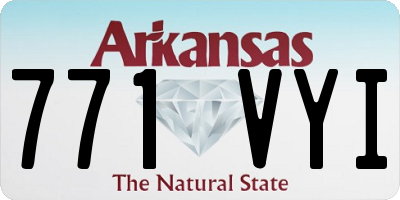 AR license plate 771VYI
