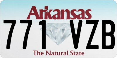AR license plate 771VZB