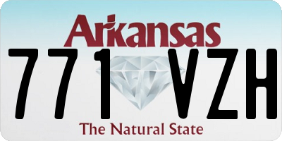 AR license plate 771VZH