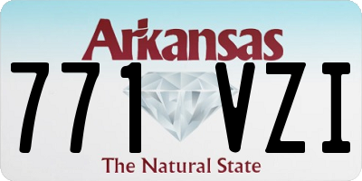 AR license plate 771VZI