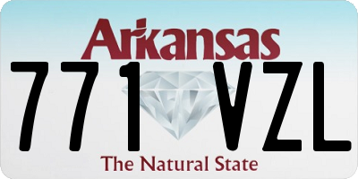 AR license plate 771VZL