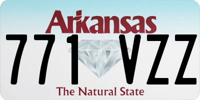 AR license plate 771VZZ