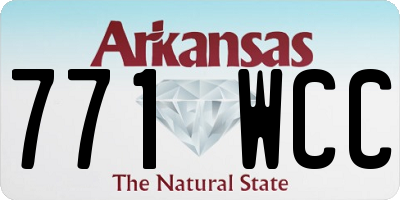 AR license plate 771WCC