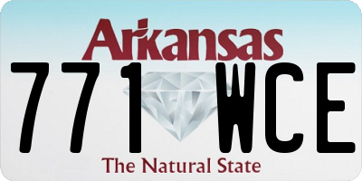 AR license plate 771WCE