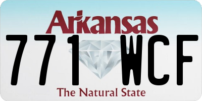 AR license plate 771WCF