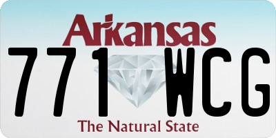 AR license plate 771WCG