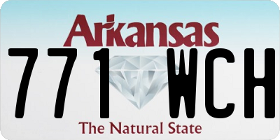 AR license plate 771WCH