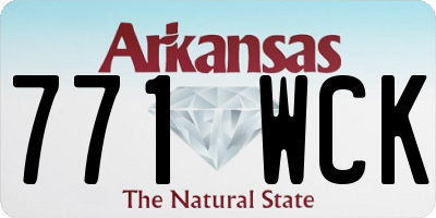 AR license plate 771WCK