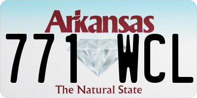 AR license plate 771WCL