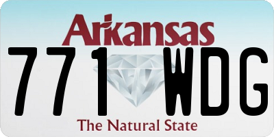 AR license plate 771WDG