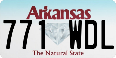 AR license plate 771WDL
