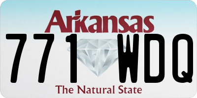 AR license plate 771WDQ